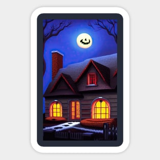 Halloween house Sticker